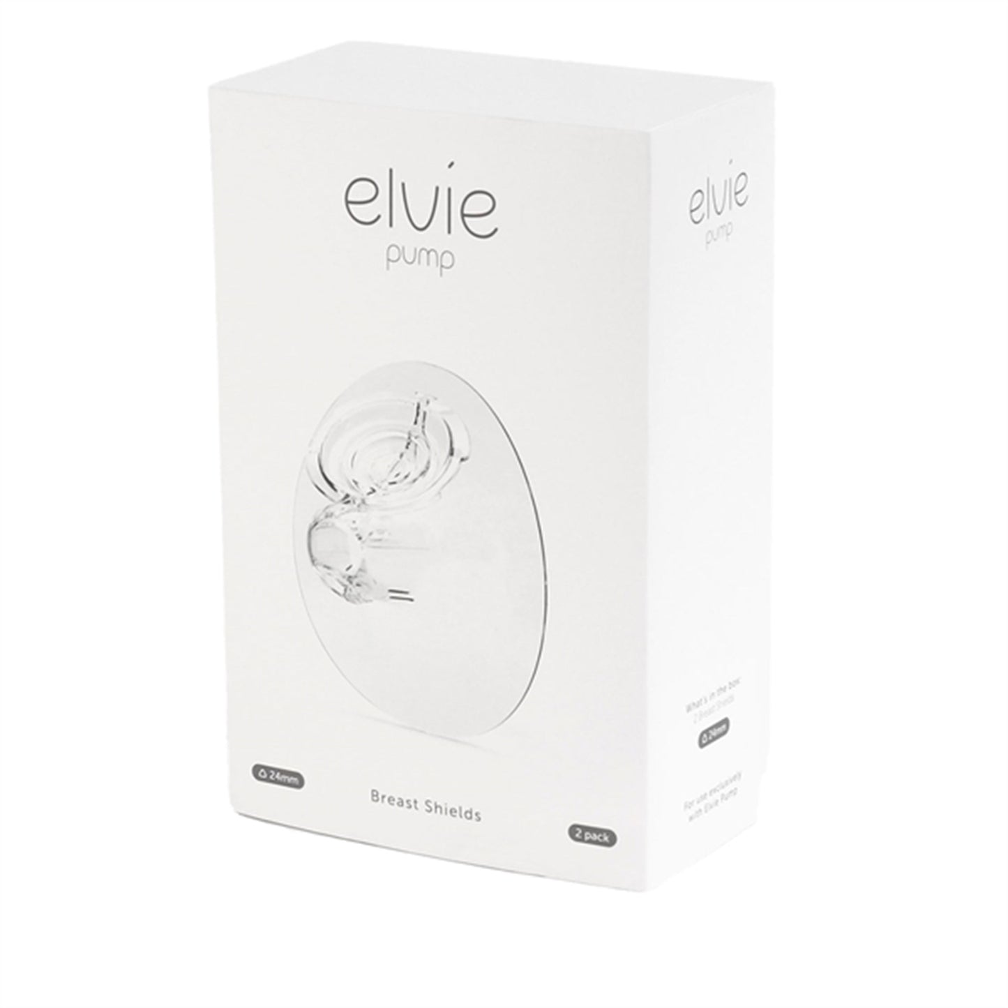 Elvie Breast Shield 24 mm 2-Pack White
