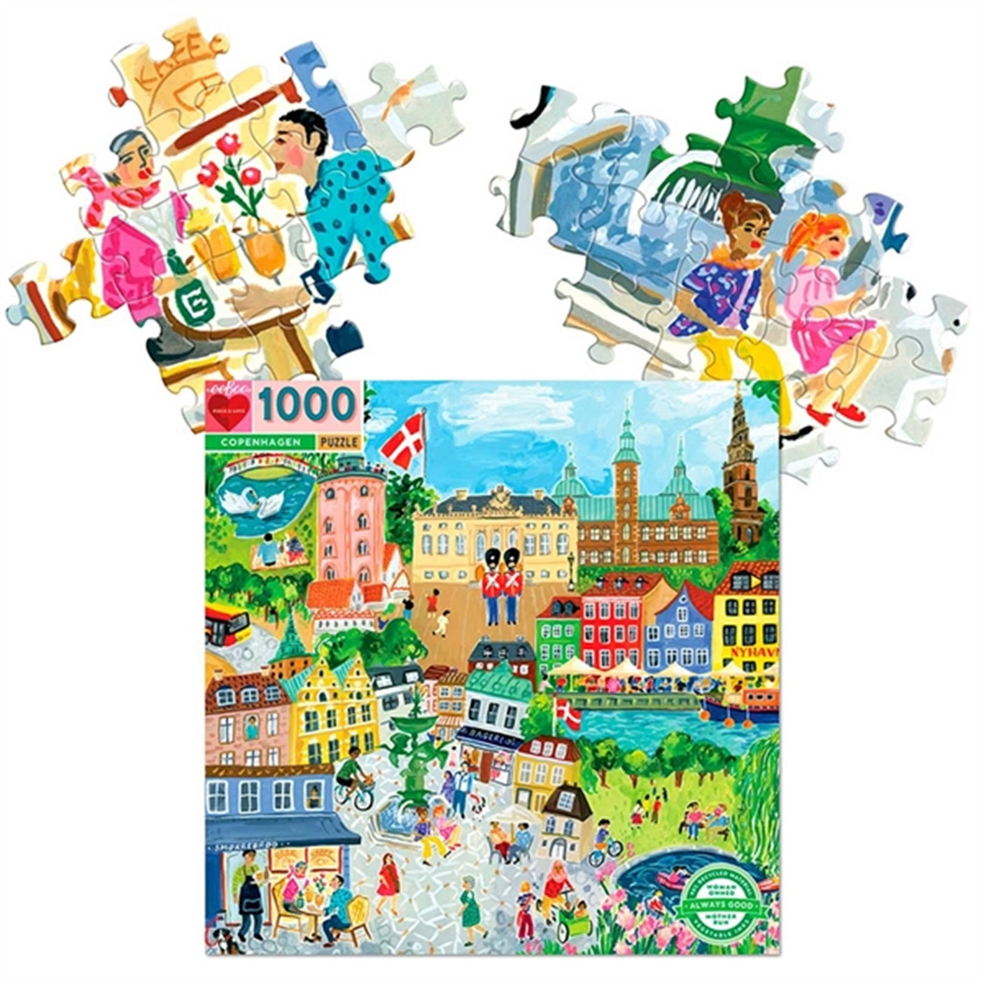 Eeboo Puzzle 1000 Pieces - København