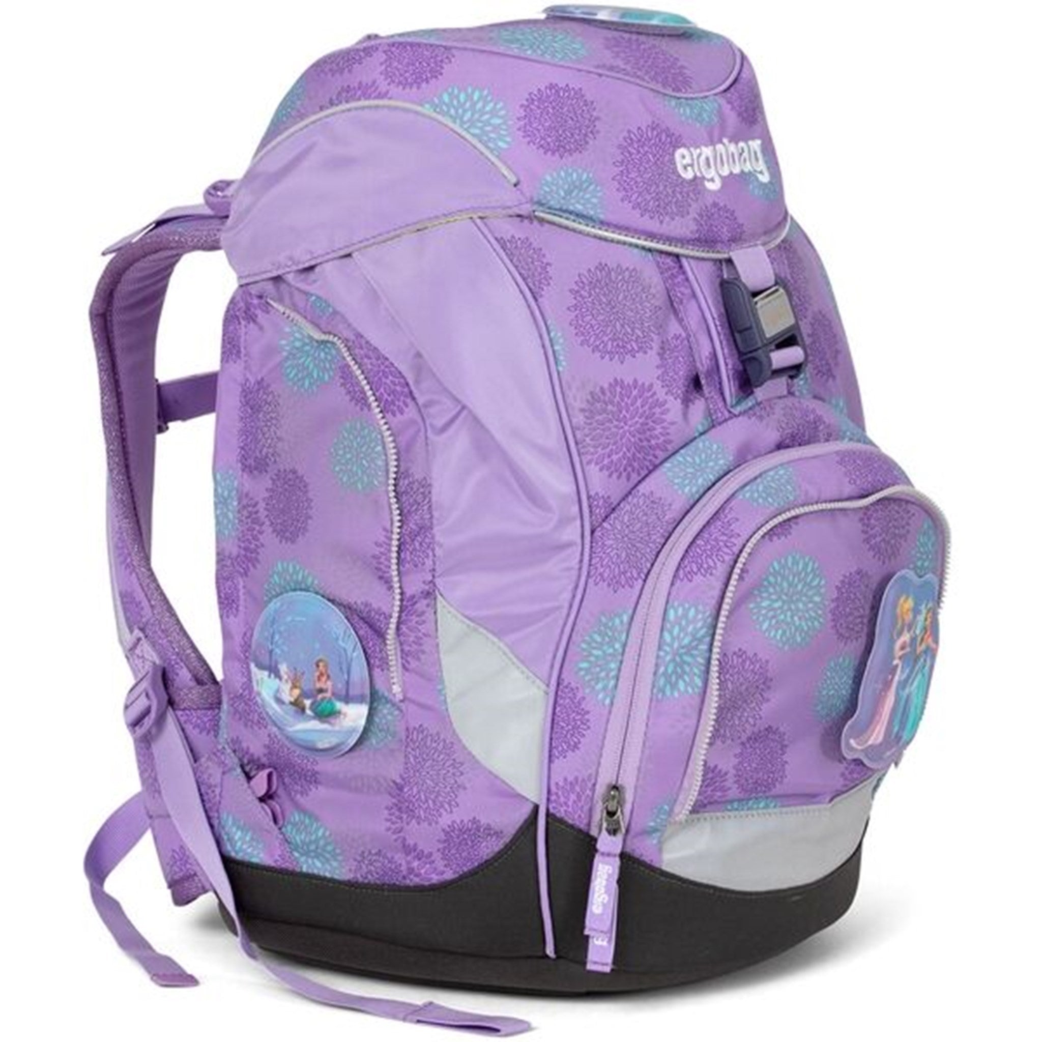 Ergobag Pack Glow School Bag Set SleighBear Purple Ice Flowers 2