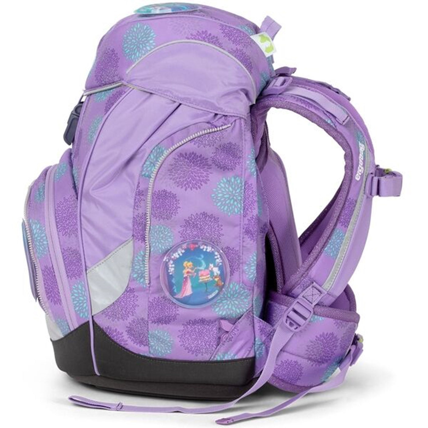 Ergobag Pack Glow School Bag Set SleighBear Purple Ice Flowers 4