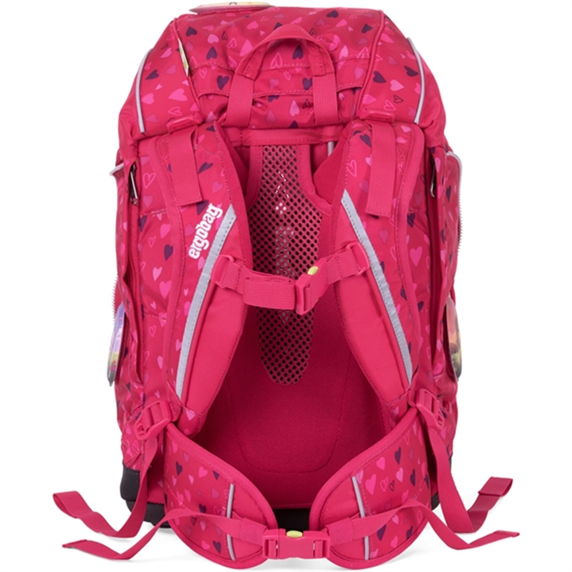 Ergobag Prime School Bag HorseshoeBear Pink Hearts