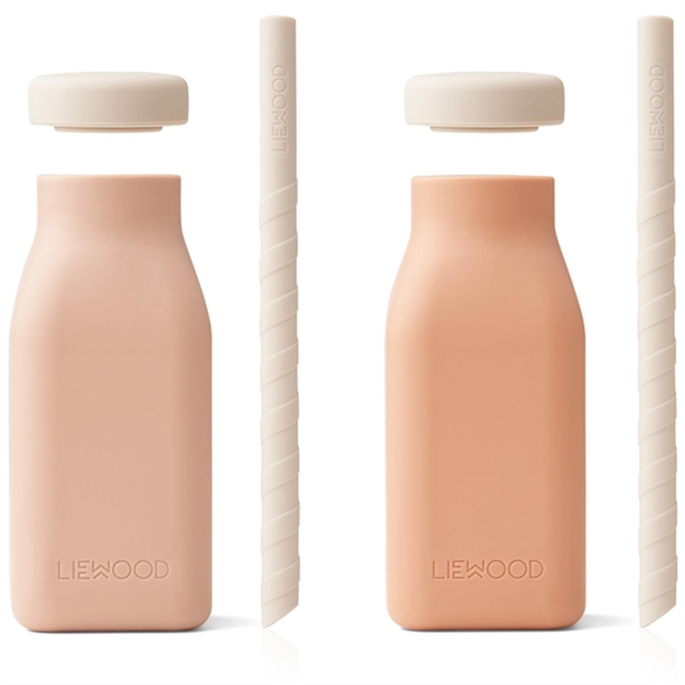 Liewood Erika Milkshake Bottle 2-Pack Rose Mix