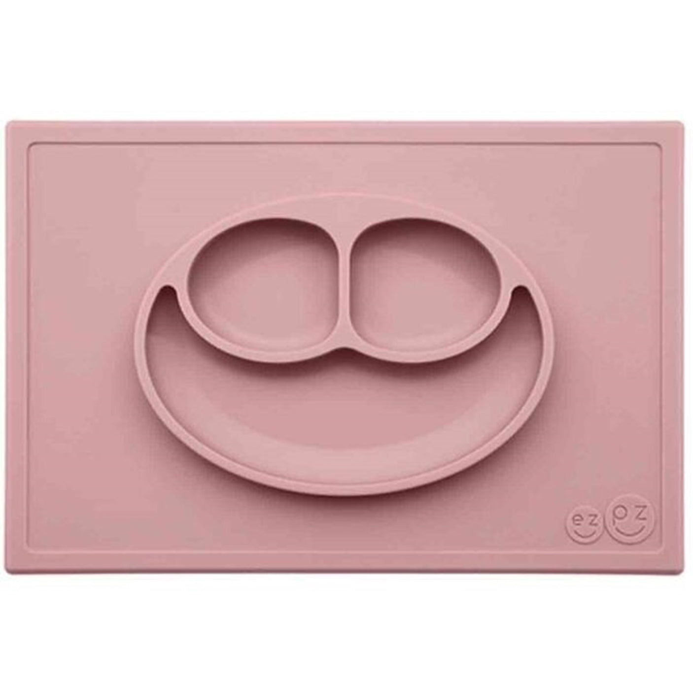 EZPZ Happy Mat Placemat + Plate in One Rose
