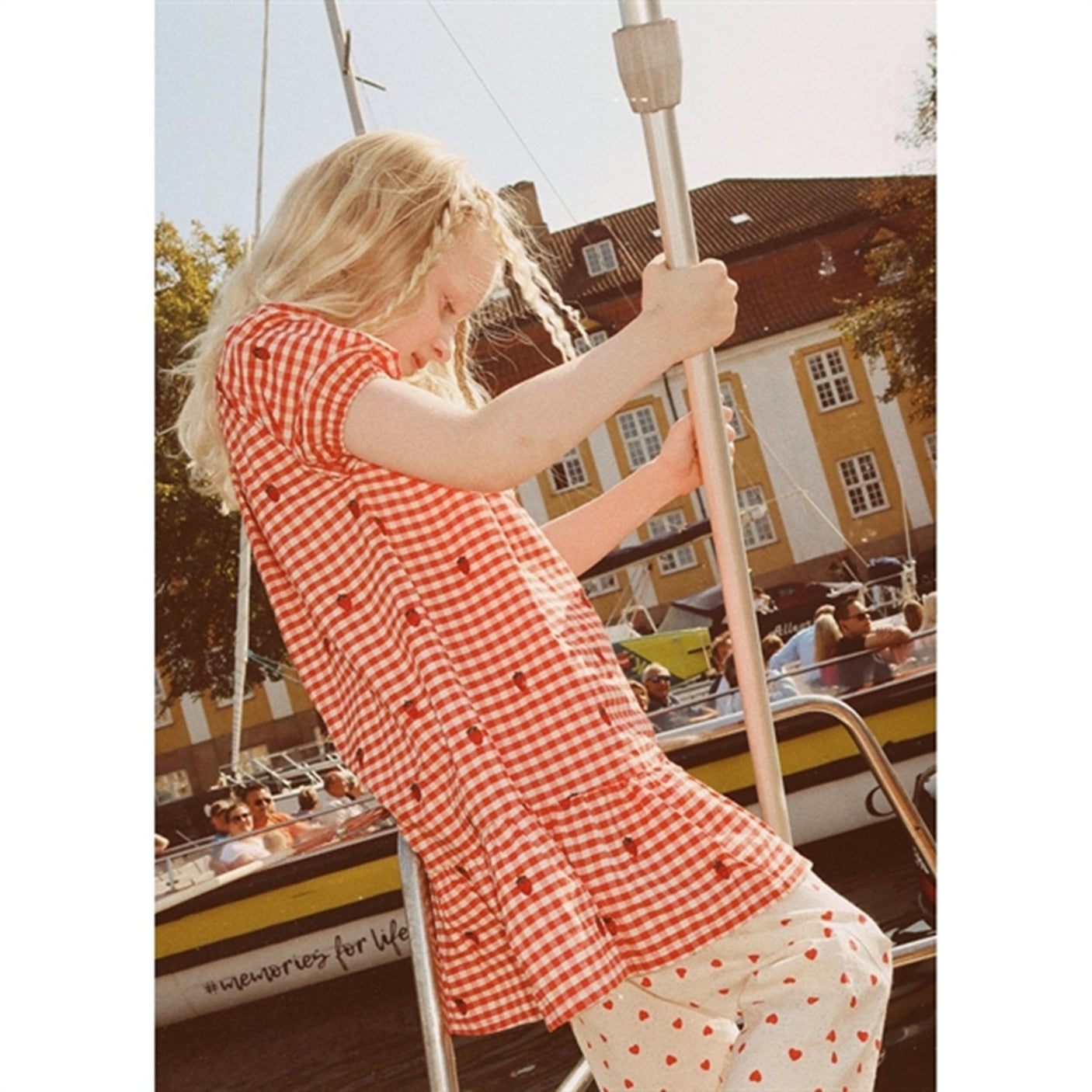 Flöss Molly Dress Berry Gingham