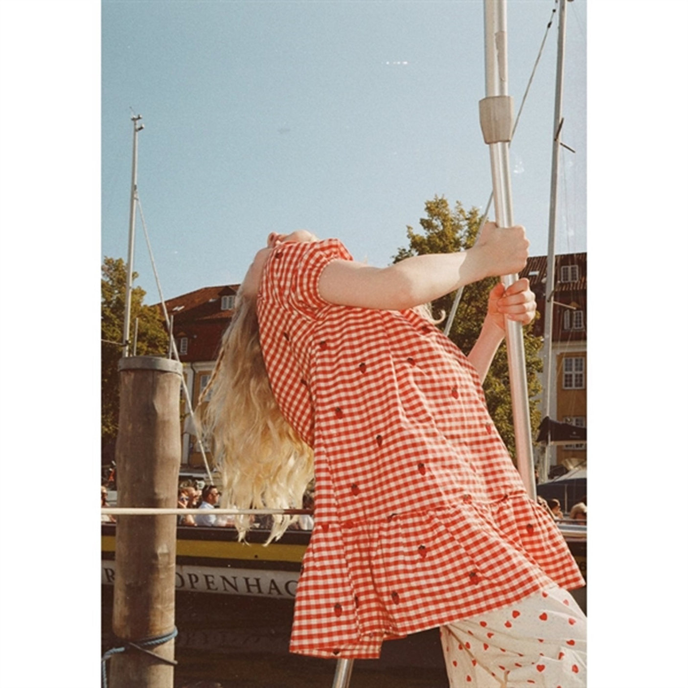 Flöss Molly Dress Berry Gingham