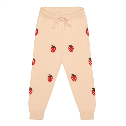 Flöss Petra Pants Berry/Off-white