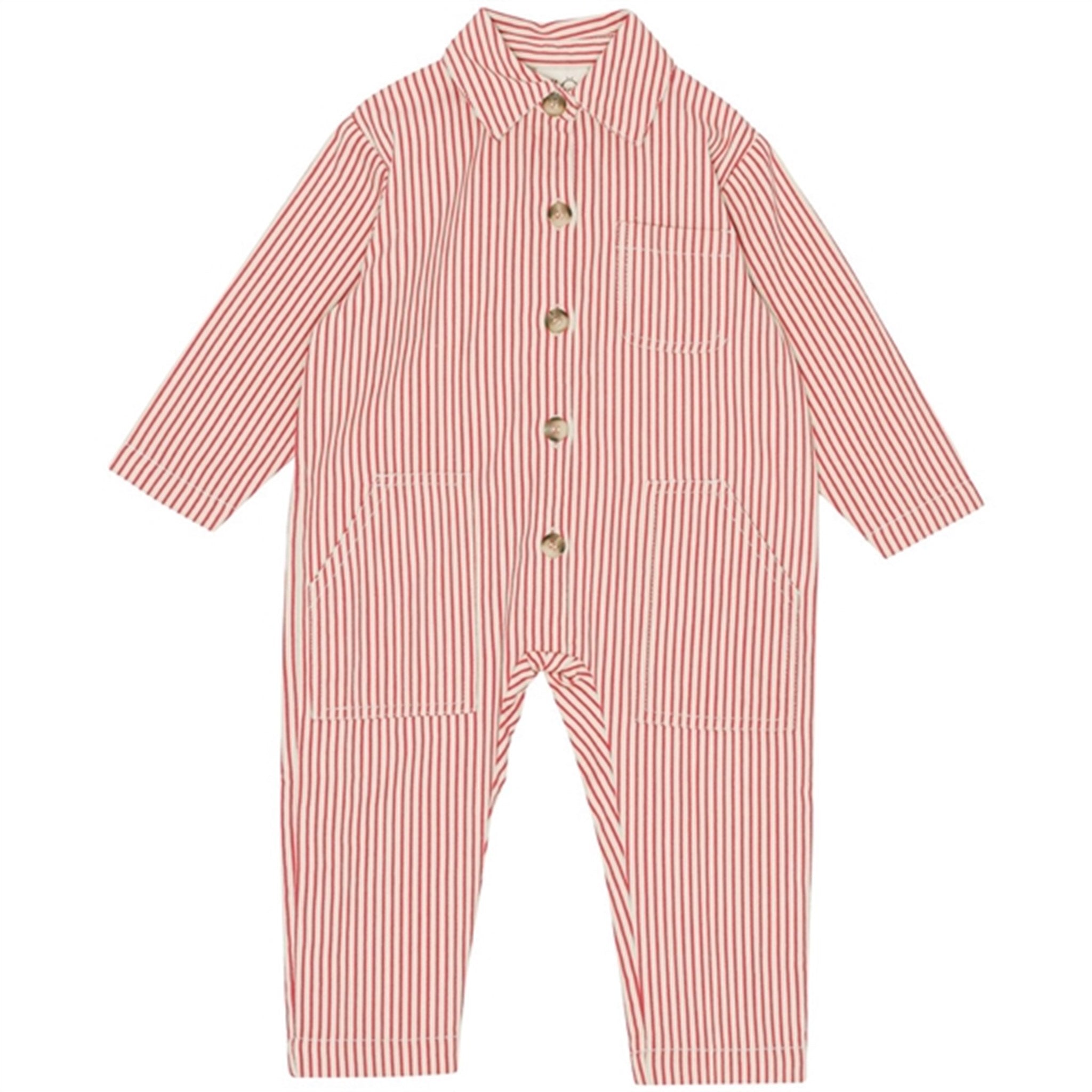 Flöss Max Overall Suit Scarlet Stripe
