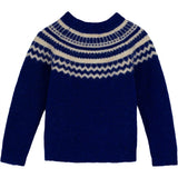 Fliink Mazerine Blue Nordic Pattern Star Pullover