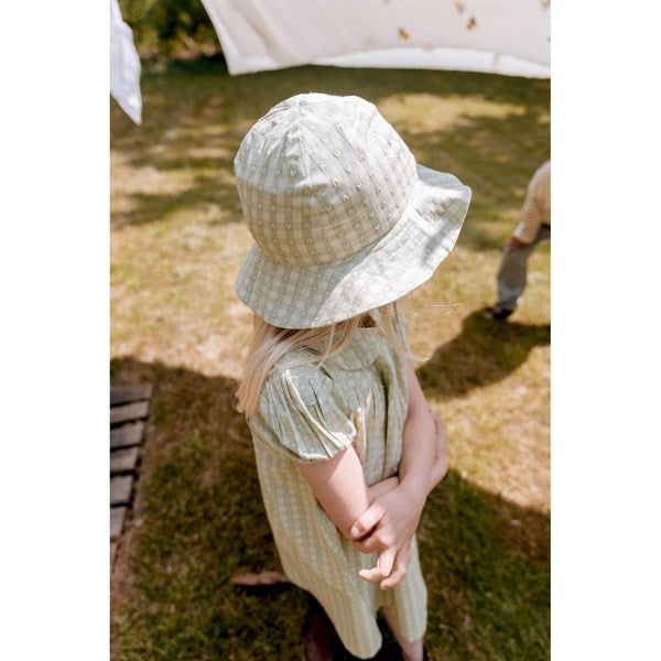 Flöss Stella Sun Hat Lime Gingham