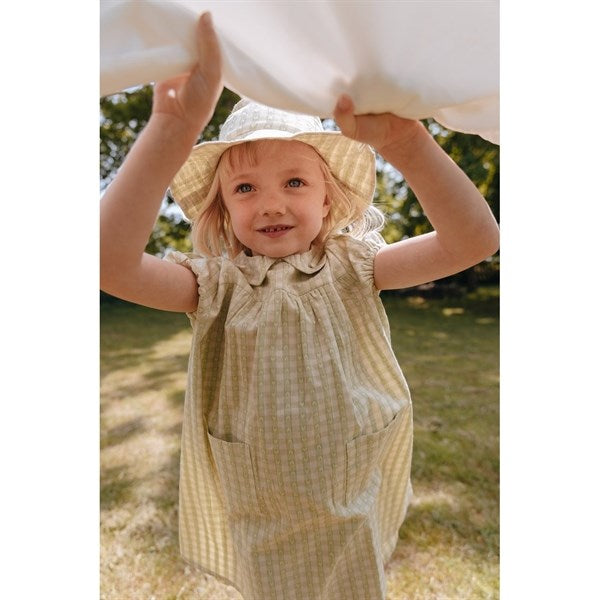 Flöss Stella Sun Hat Lime Gingham