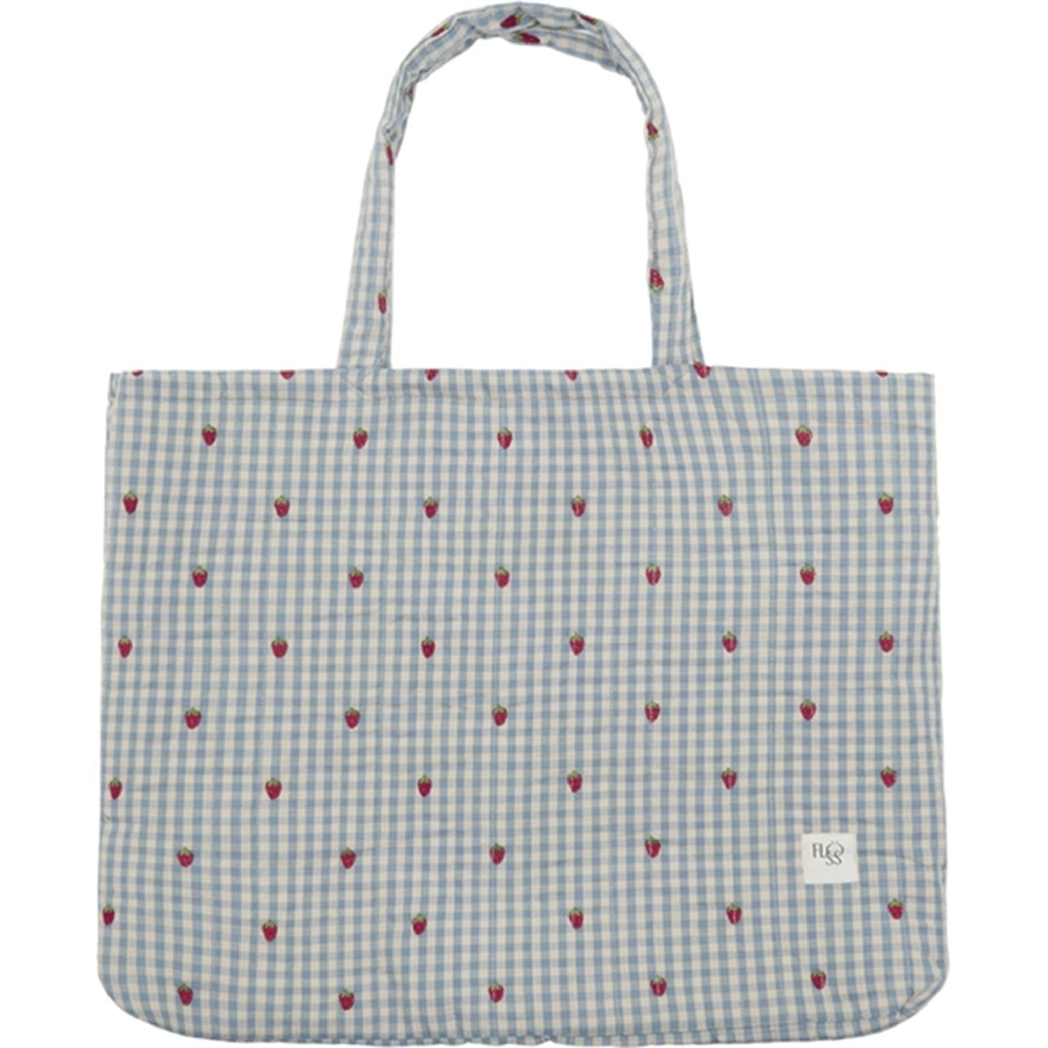 Flöss Polly Quilted Bag Berry/Blue Gingham