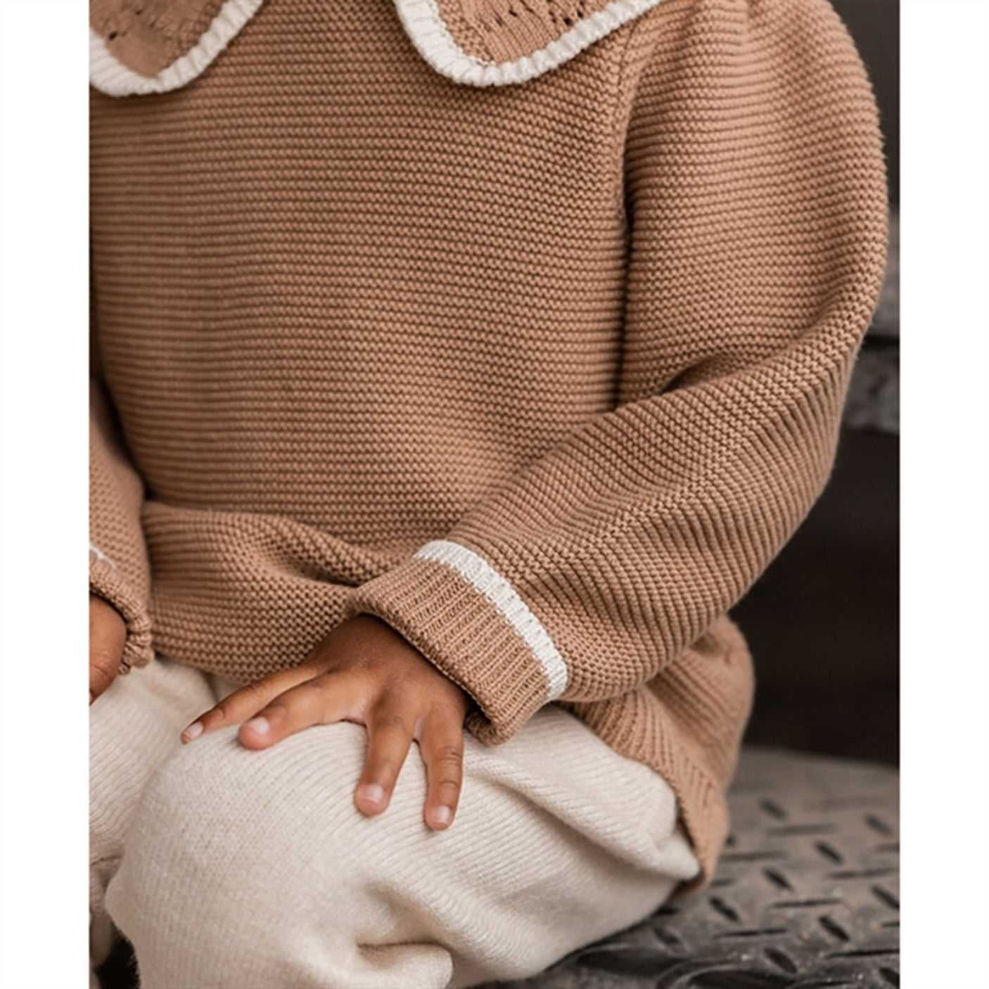 Fliink Tigers Eye Straw Strik Blouse