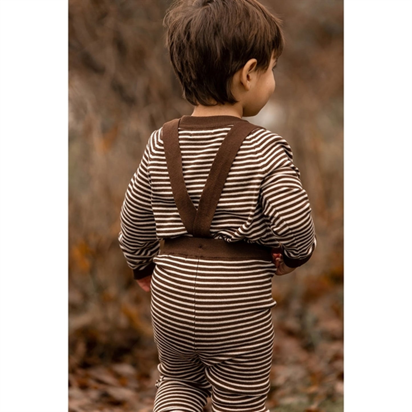 Fliink Chicory Coffee W. Sand Stripes Favo Cardigan