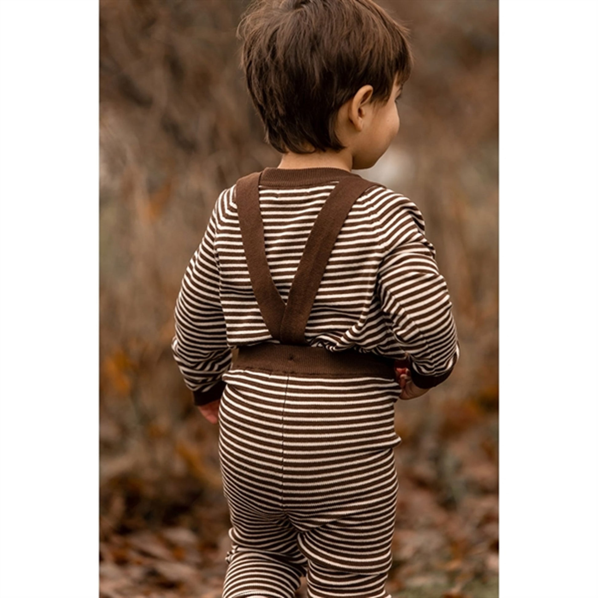 Fliink Chicory Coffee W. Sand Stripes Favo Cardigan