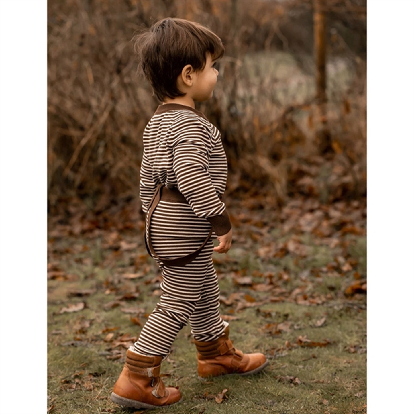 Fliink Chicory Coffee W. Sand Stripes Favo Cardigan