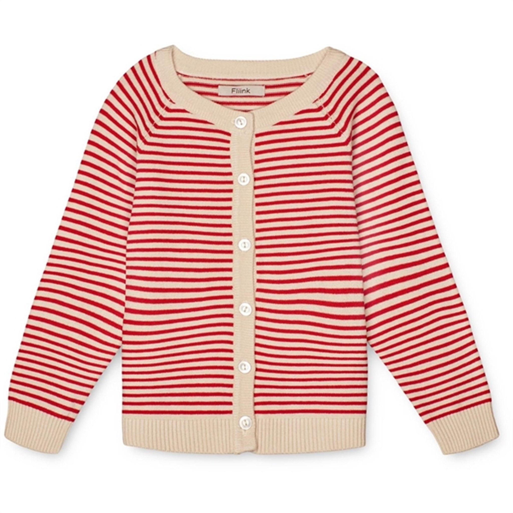 Fliink High Risk Red Stripe Fave Stripe Knitted Cardigan