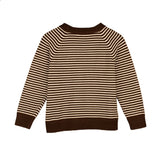 Fliink Chicory Coffee W. Sand Stripes Favo Pullover