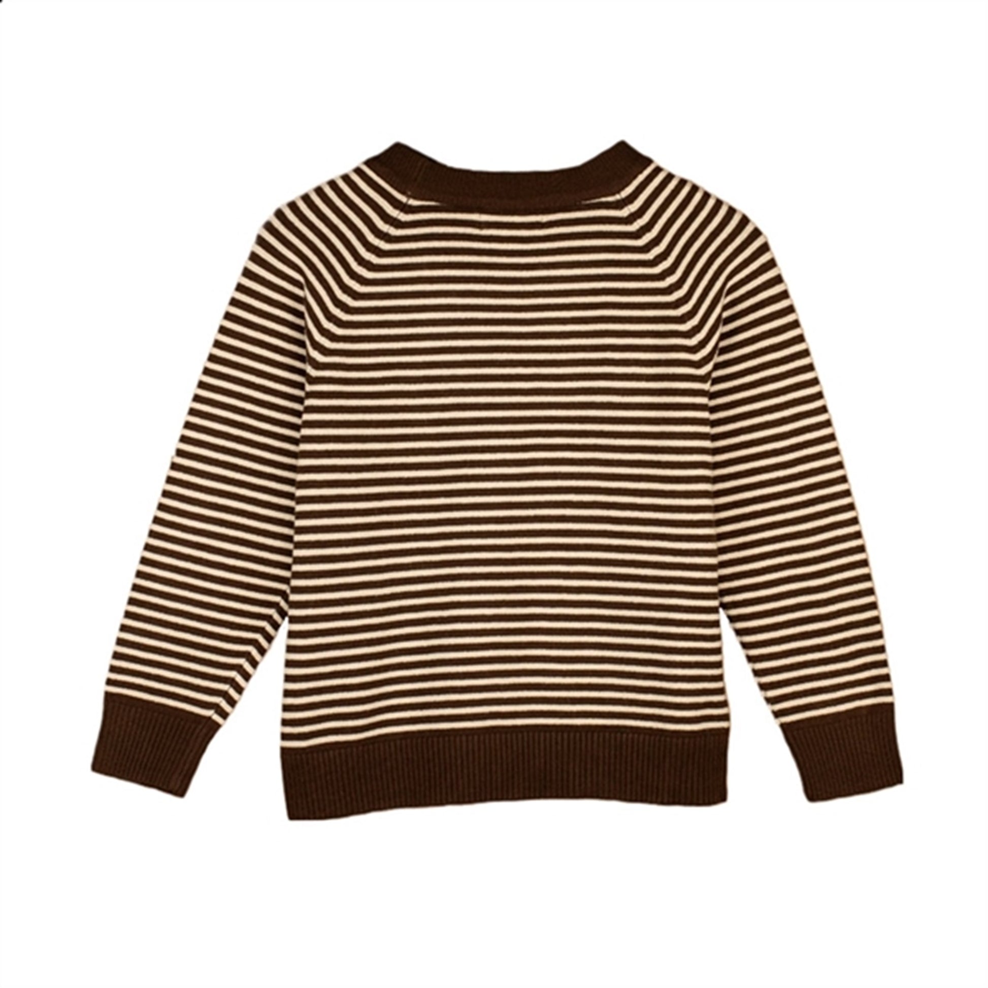 Fliink Chicory Coffee W. Sand Stripes Favo Pullover
