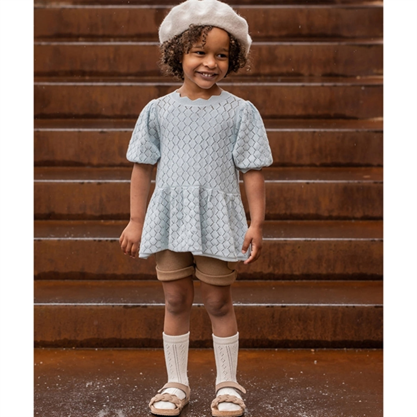 Fliink Ballad Blue Oma Strik Blouse