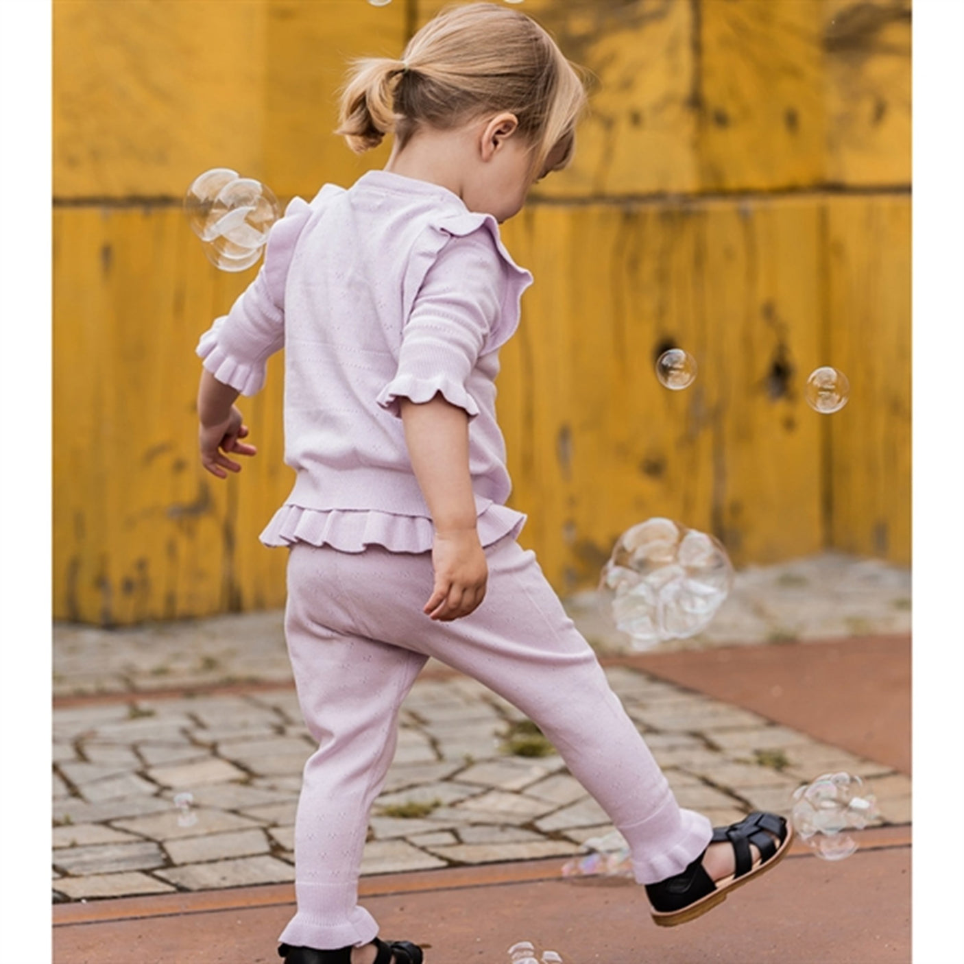 Fliink Lavender Fog Fame Knit Pants