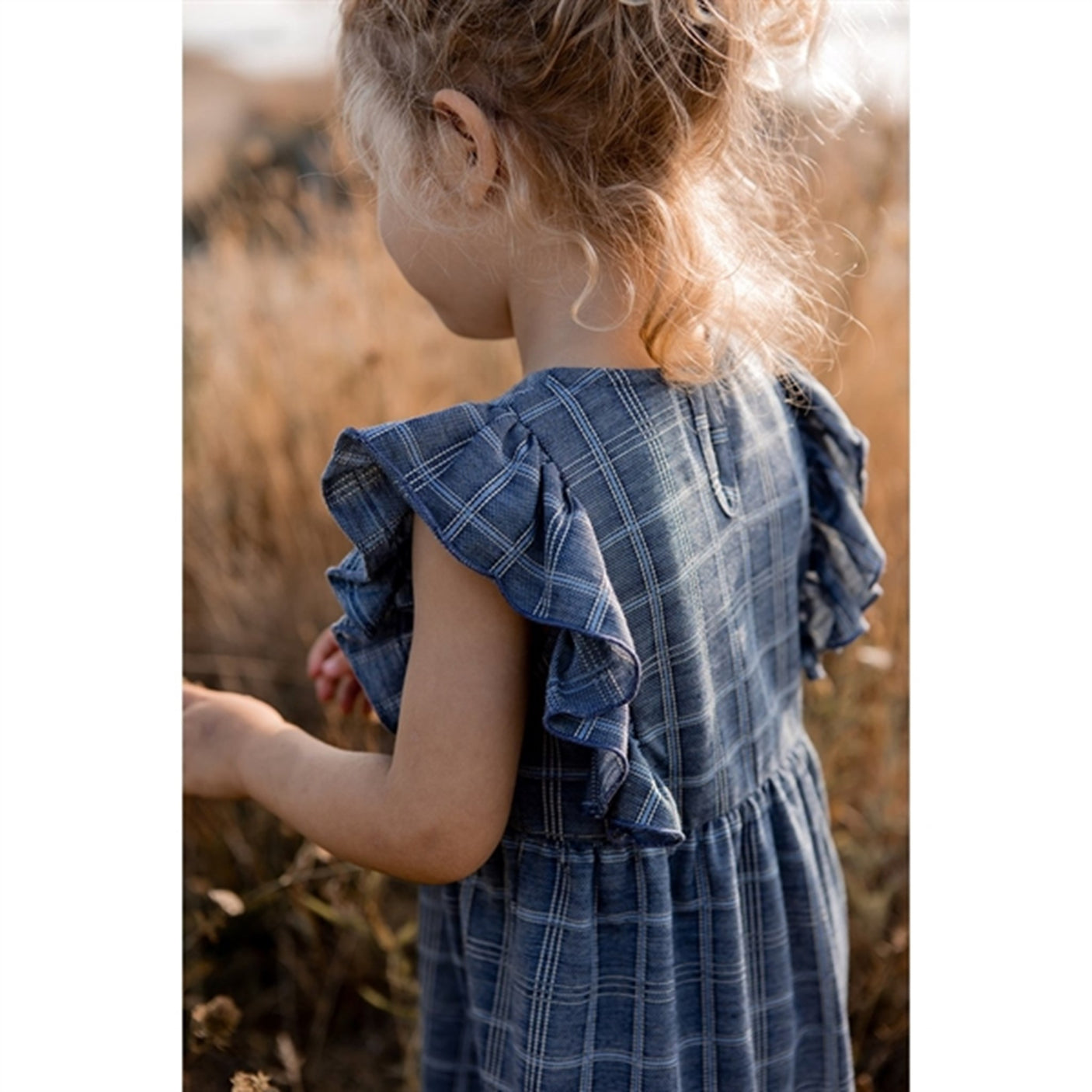 Fliink Navy Miro Ruffle Dress