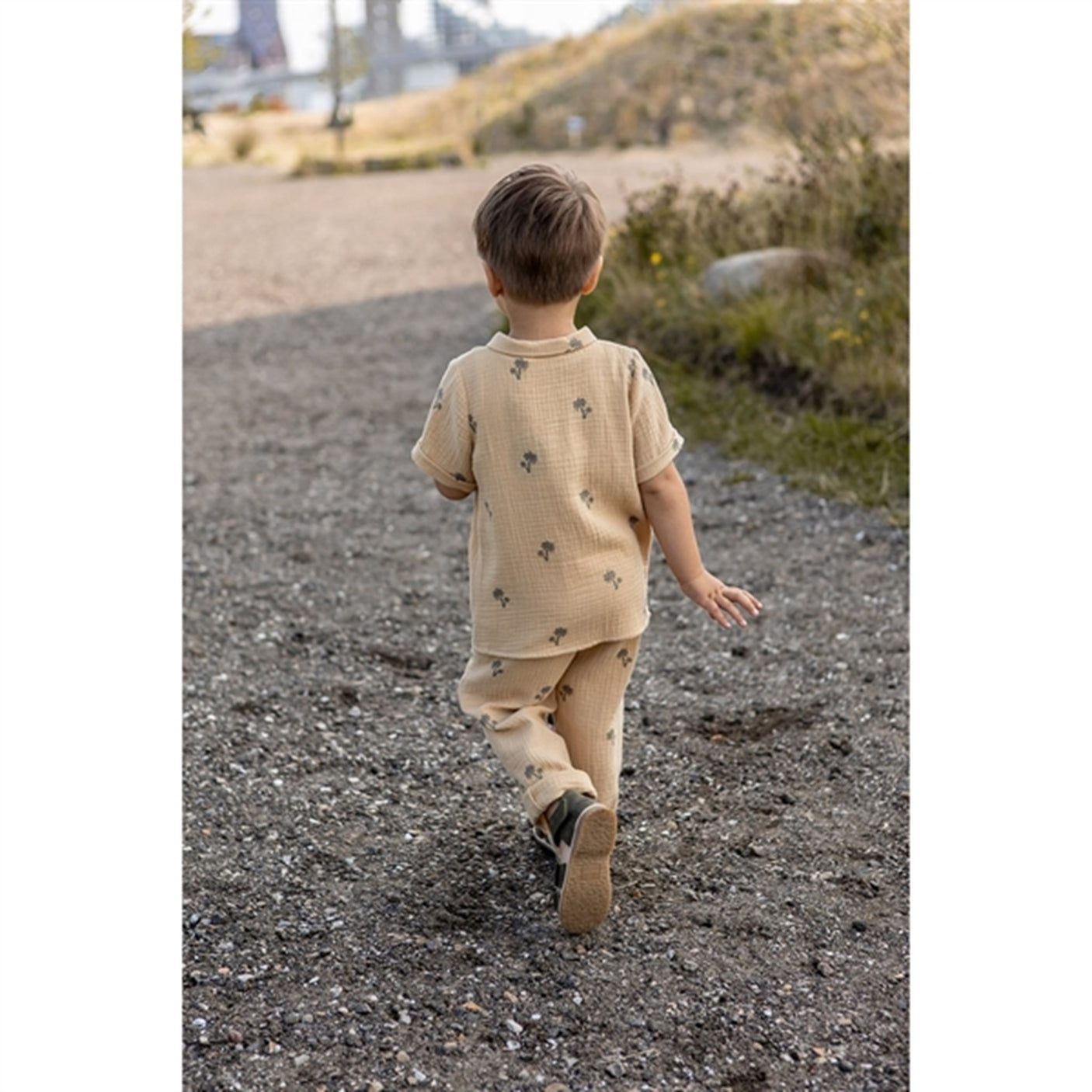 Fliink Almond Buff Aop Elmo Pant