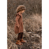 Fliink Carob Brown Benna New Ruffle Dress