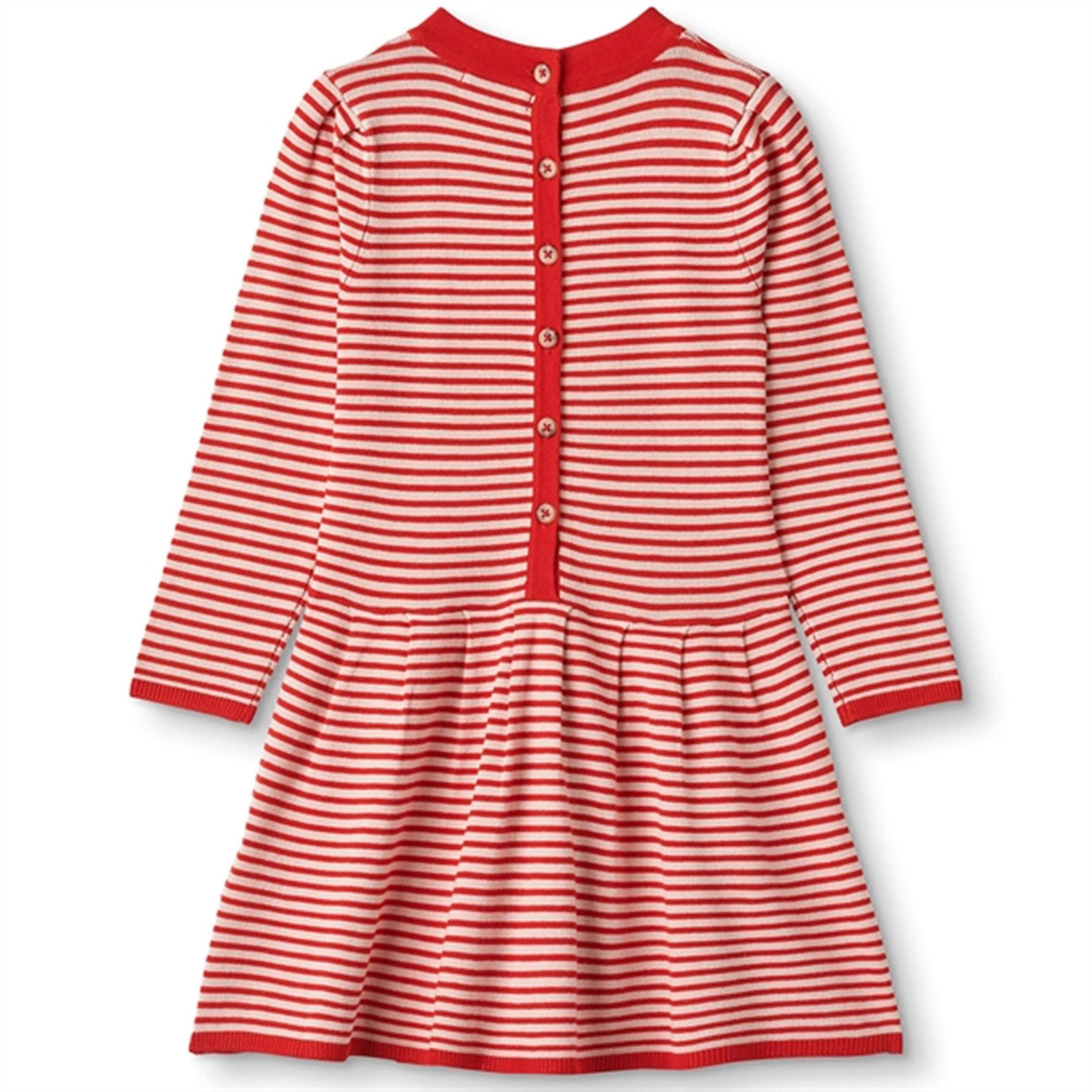 Fliink Cradle Pink W. Red Stripes Favo Peplum Dress