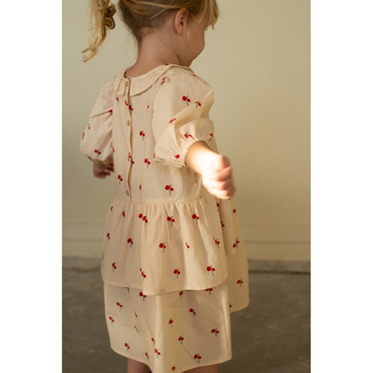 Fliink Sandshell Flower Ss Ruffle Dress