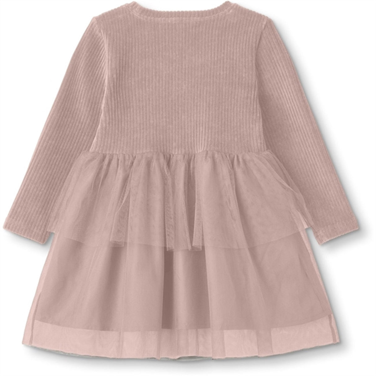 Fliink Peach Whip Velvet Tulle Dress
