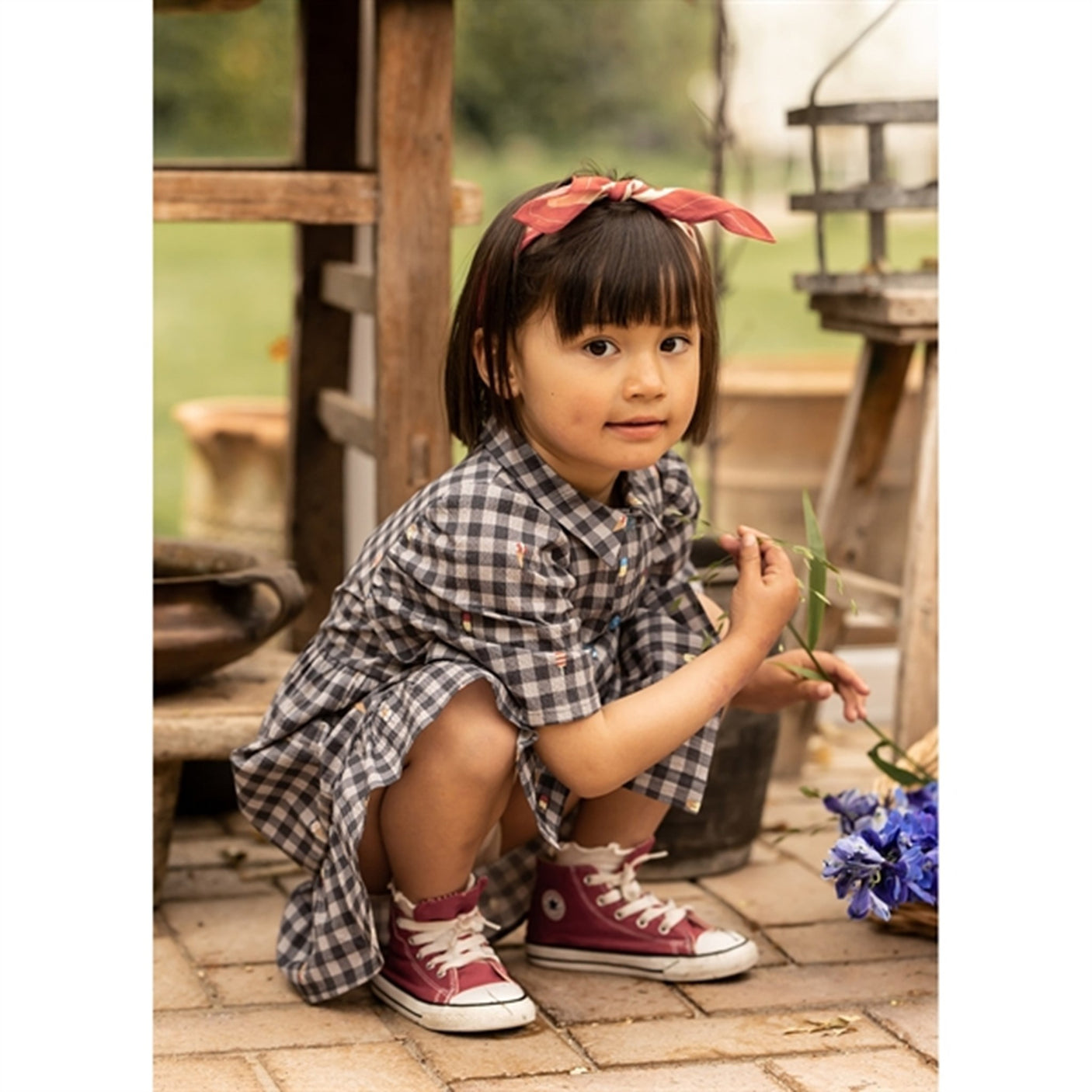 Fliink Magnet Check Aop Polar Dress