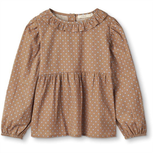 Fliink Tigers Eye Dot Aop Toto Blouse