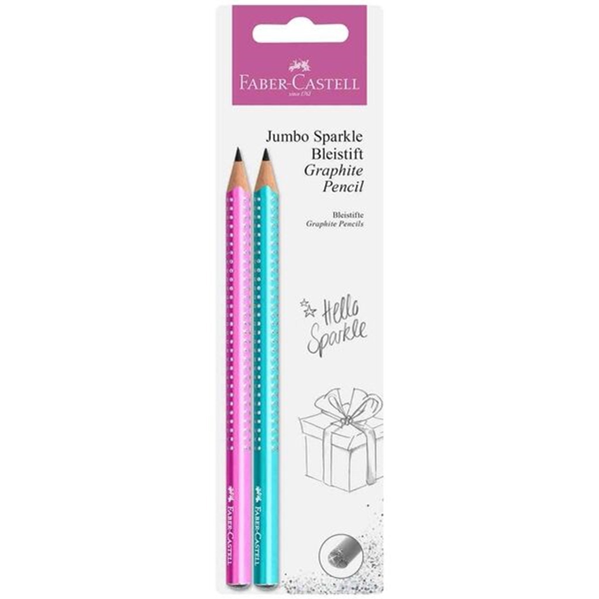 Faber Castell Jumbo Grip Pencils Sparkle