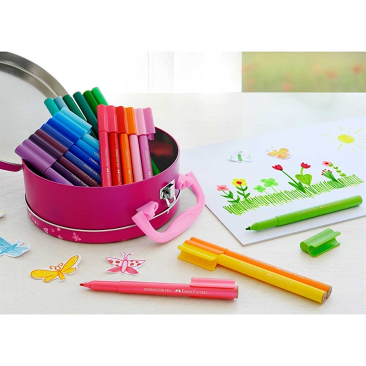 Faber-Castell Connector Felt Tip Pens Handbag