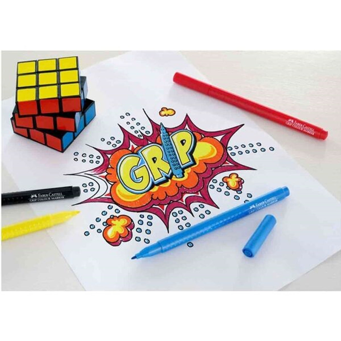 Faber Castell Grip Felt Pens 10 Colours