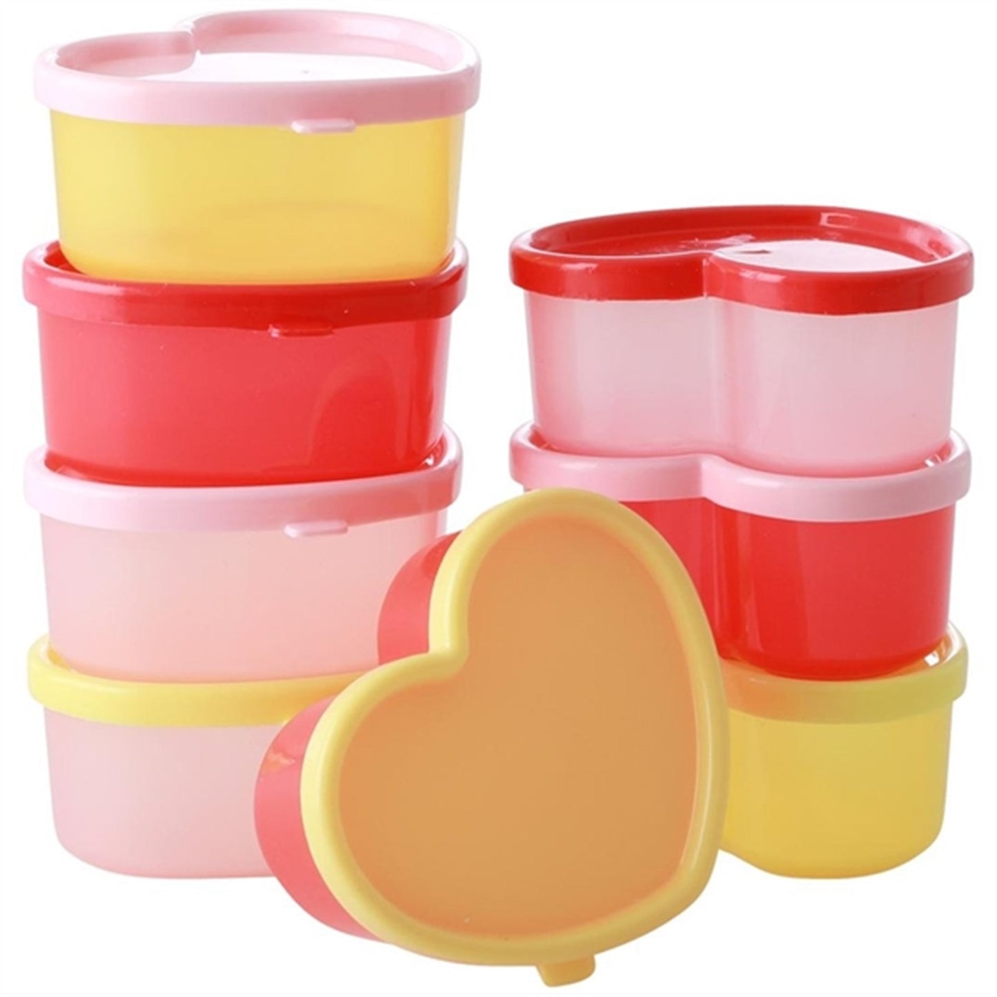 RICE Mixed Colors Food Boxes 8-pack