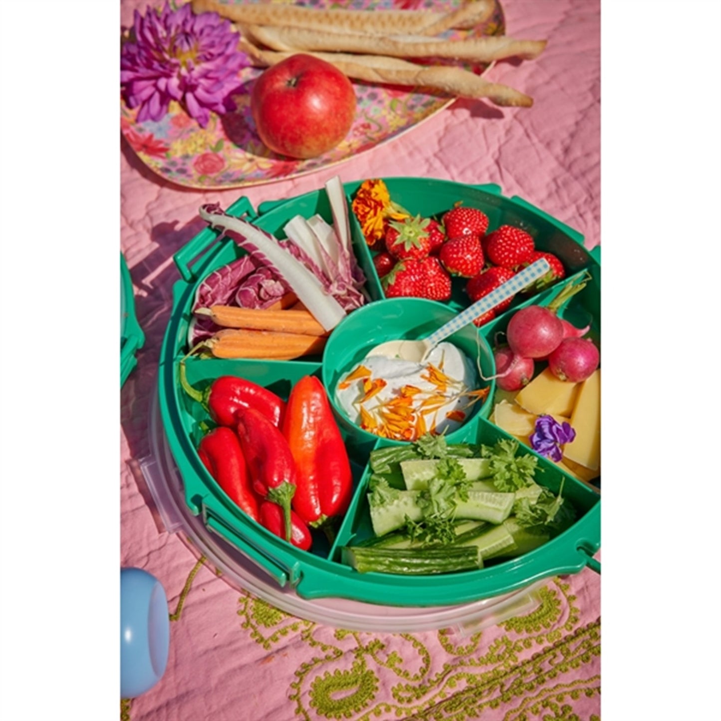 RICE Green Serving Tray