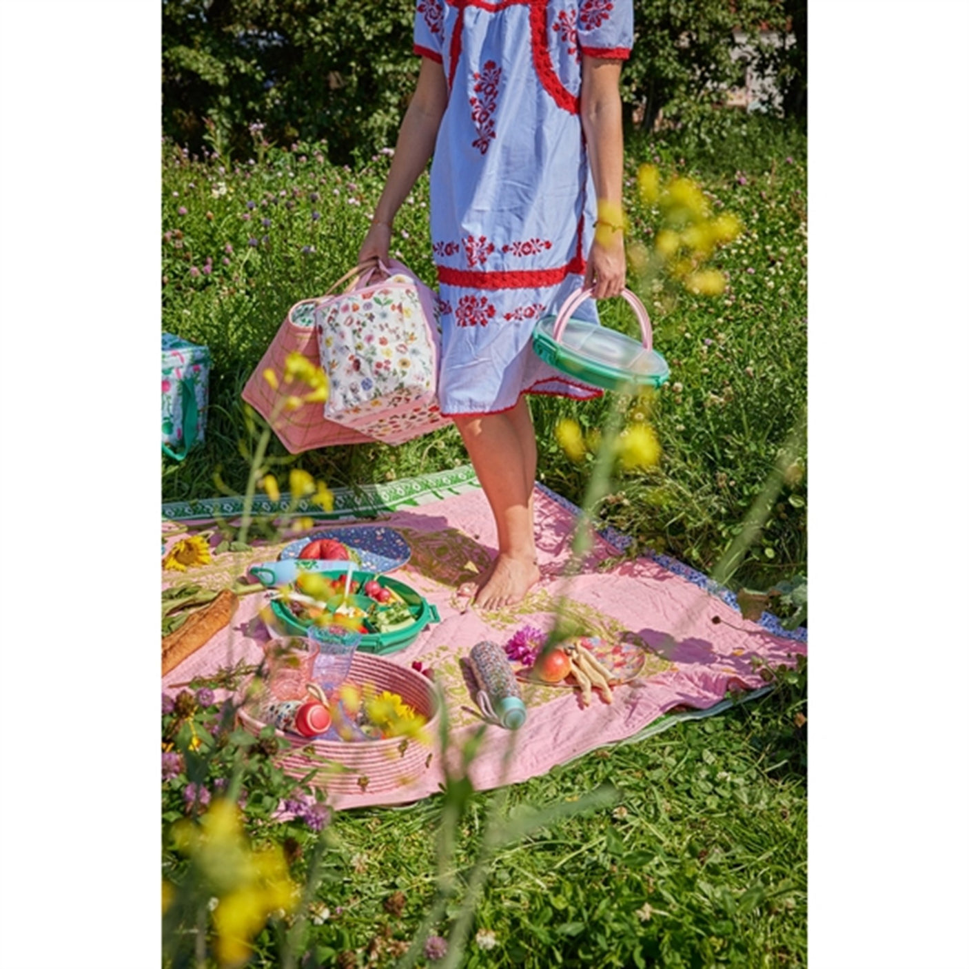 RICE Green Serving Tray