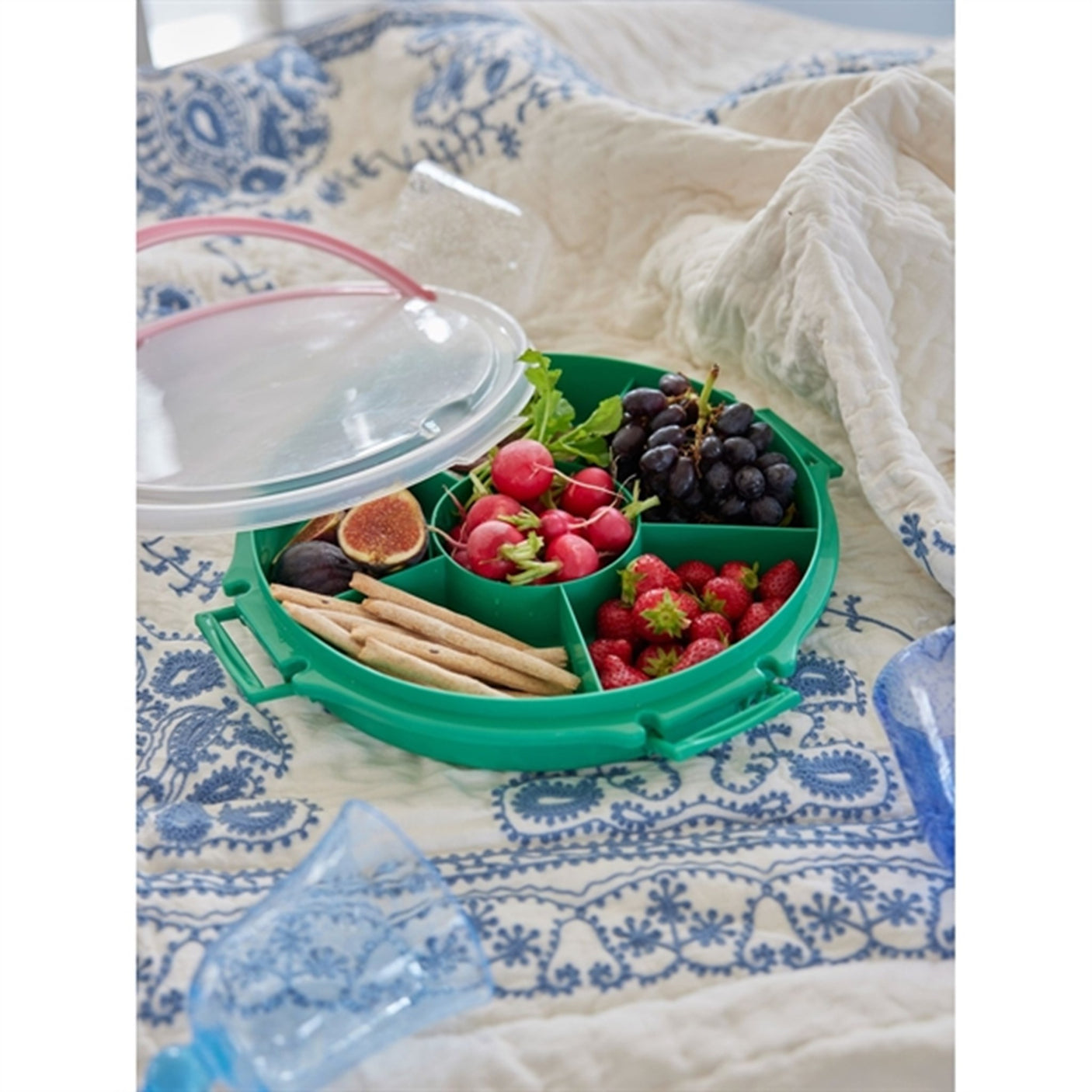 RICE Green Serving Tray