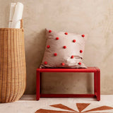 Ferm Living Dot Tufted Cushion Camel/Red