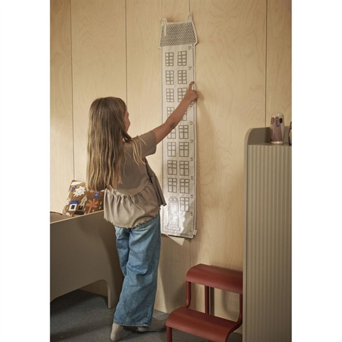 Ferm Living Abode Growth Chart Undyed Off-White