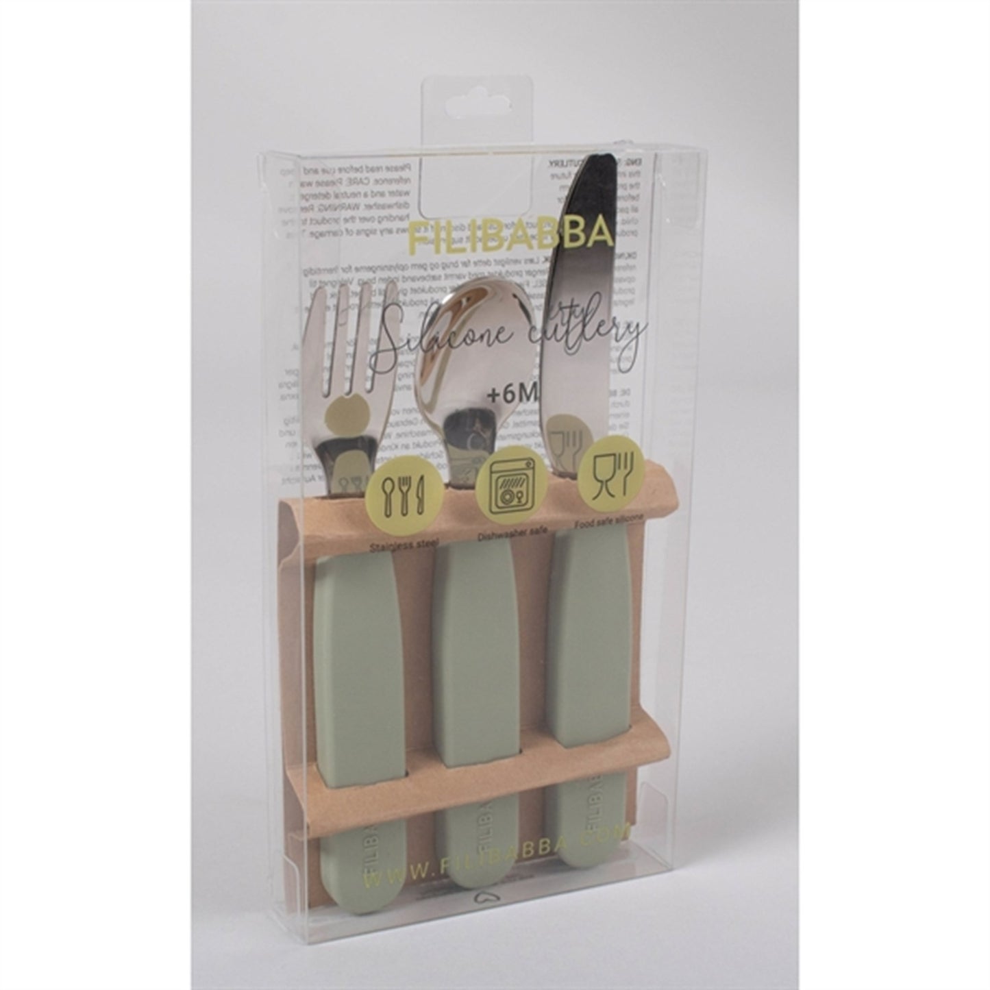 FILIBABBA Cutlery Set Green