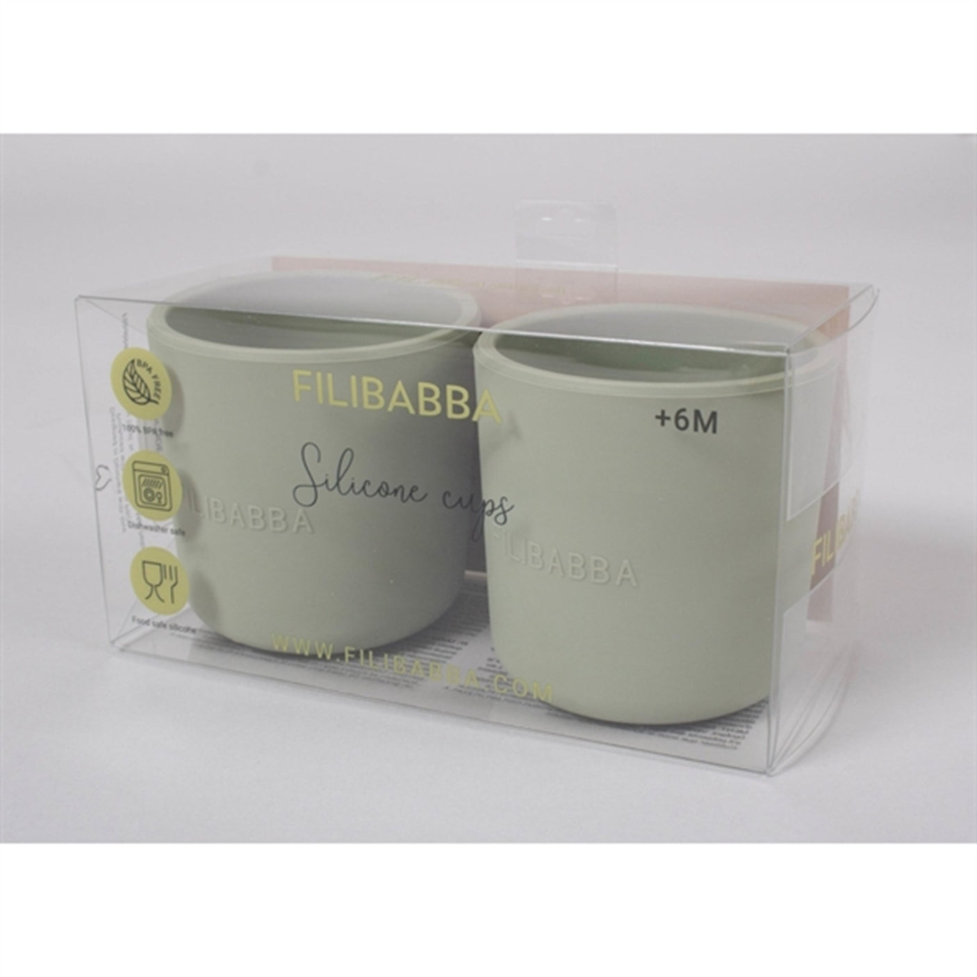 FILIBABBA Cup 2-pack Green