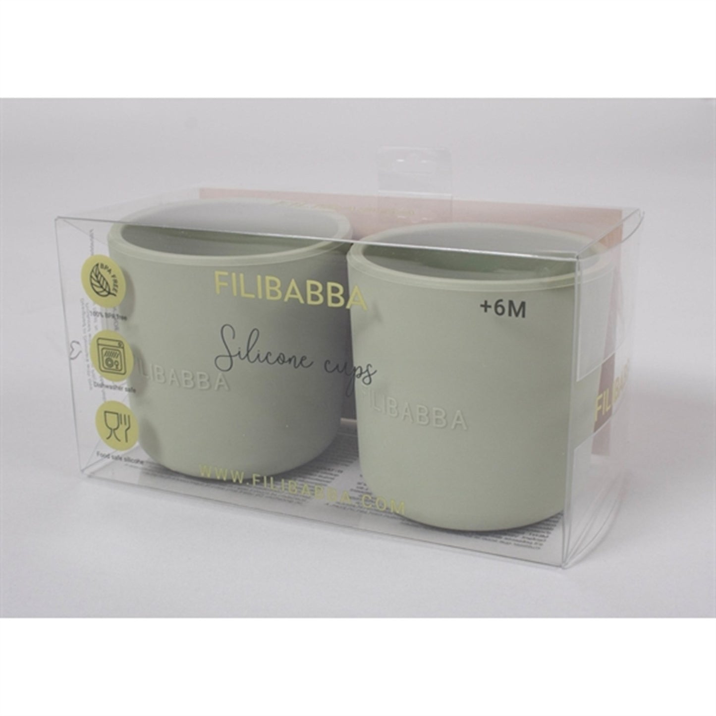 FILIBABBA Cup 2-pack Green