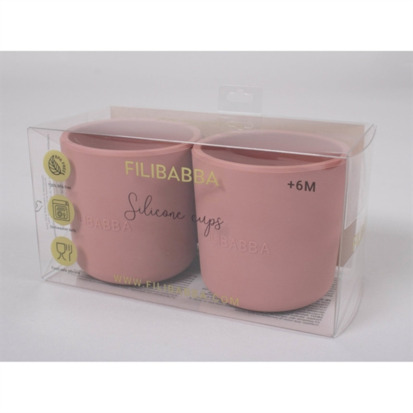 FILIBABBA Cup 2-pack Rose
