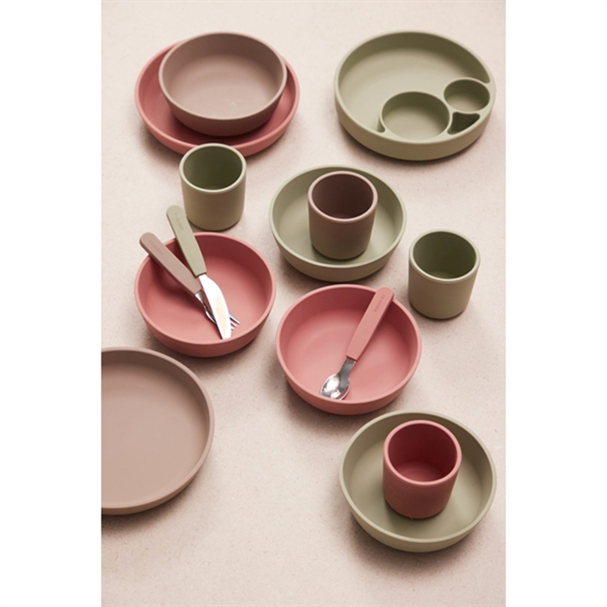 FILIBABBA Plate 2-pack Rose