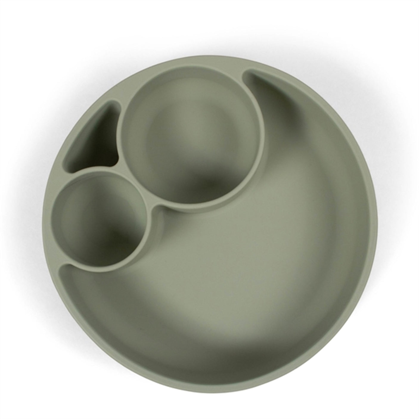 FILIBABBA Plate Divided Green