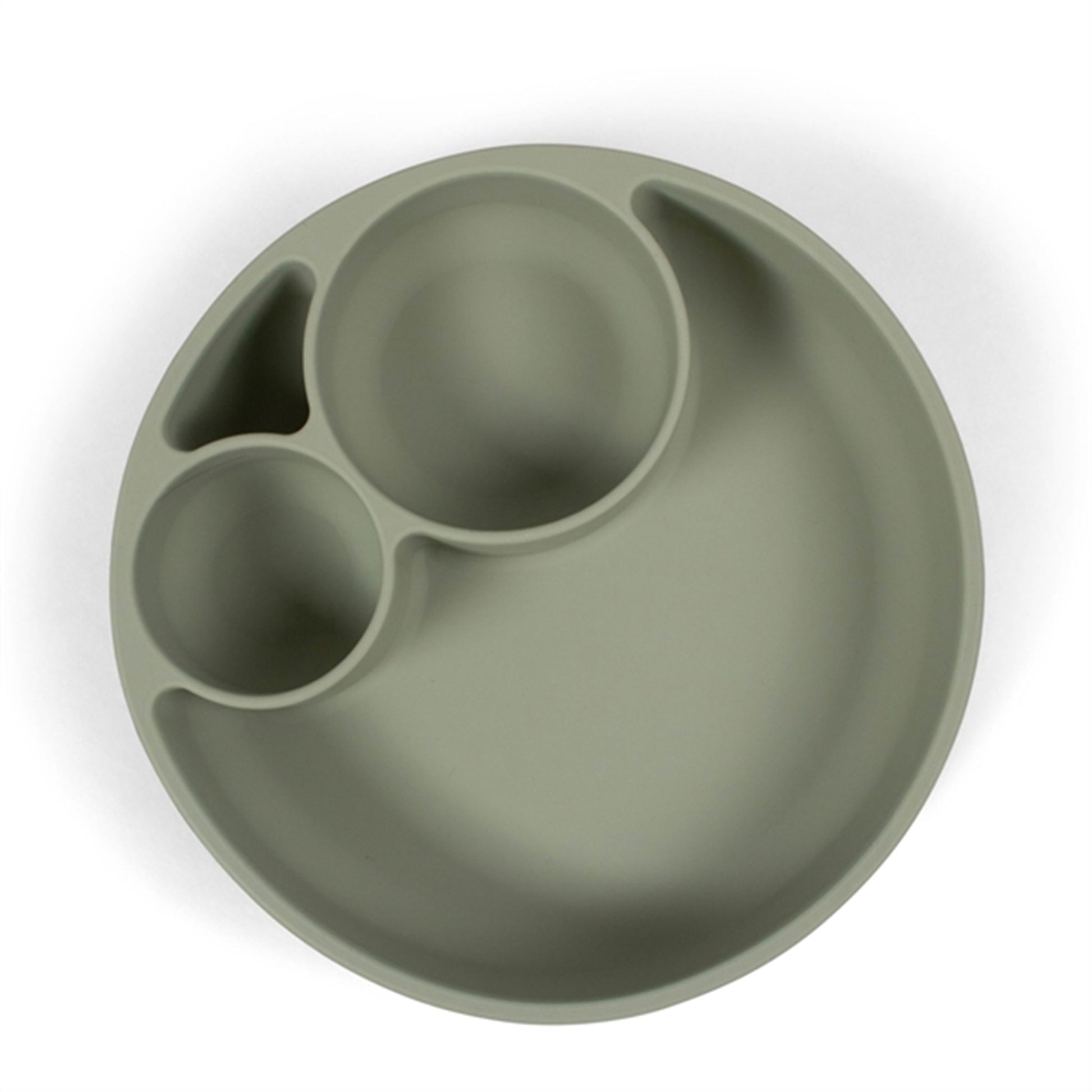 FILIBABBA Plate Divided Green