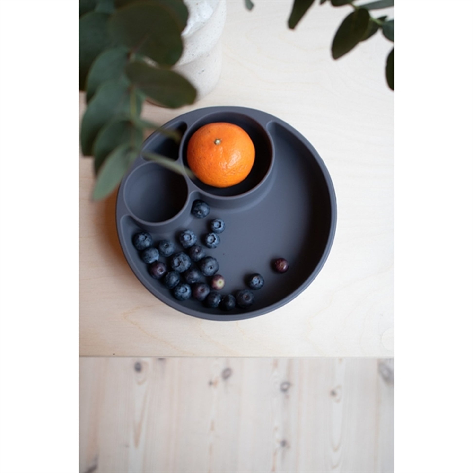 FILIBABBA Plate Divided Stone Grey