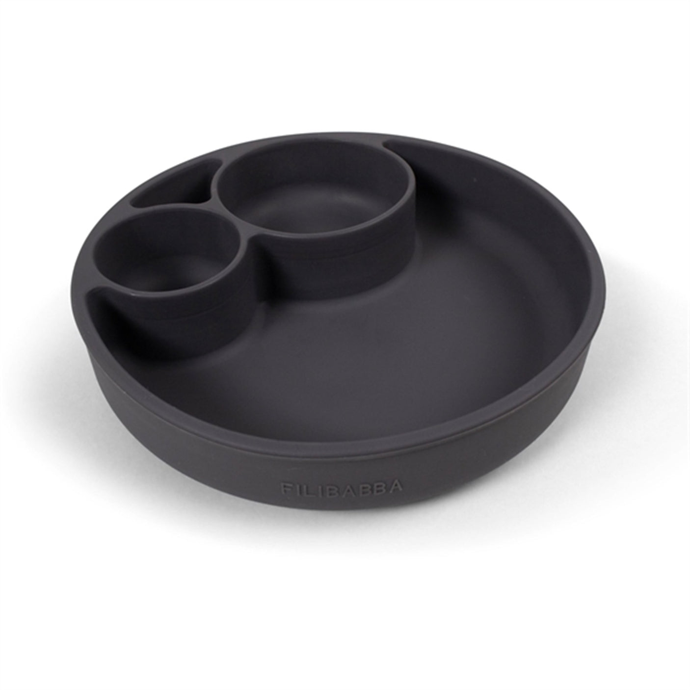 FILIBABBA Plate Divided Stone Grey